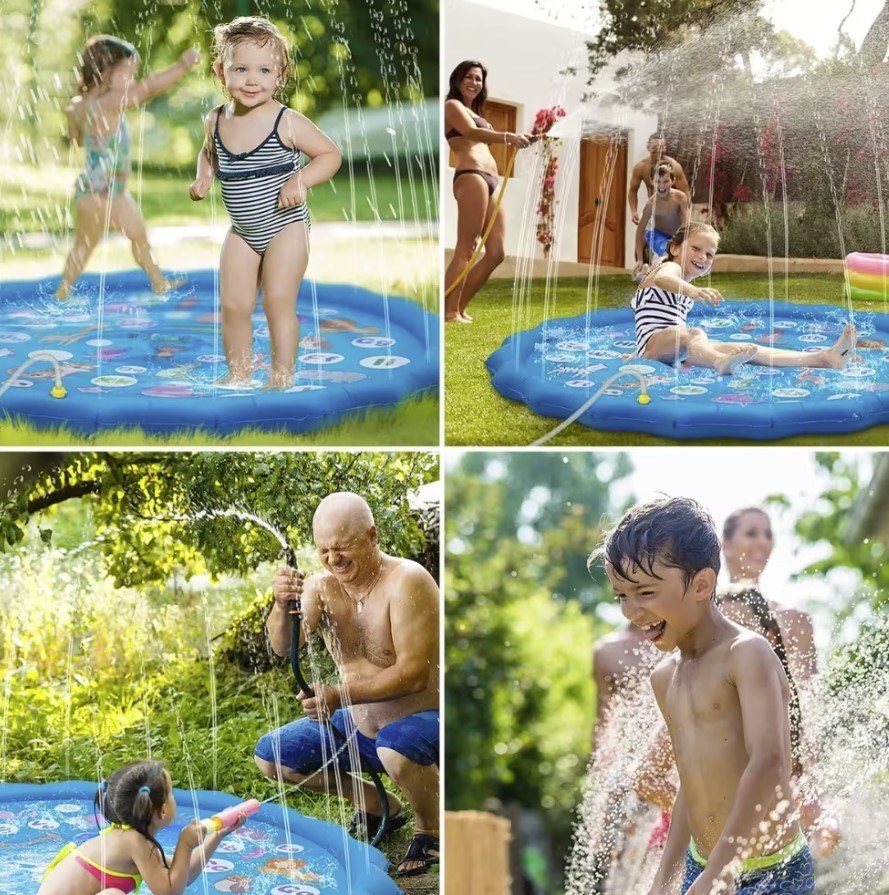 Piscina tip covoras de apa pentru copii