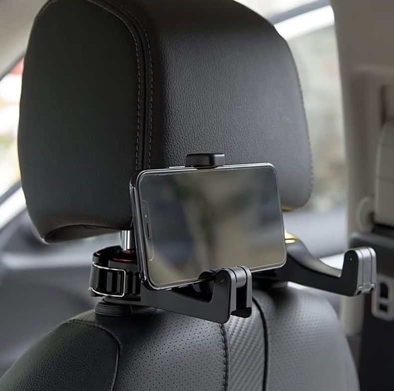 Set 4 suporturi auto pentru telefon cu prindere pe tetiera