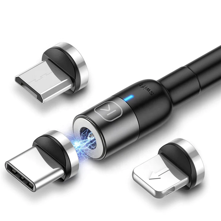 Cablu magnetic de incarcare 3in1 1+1 