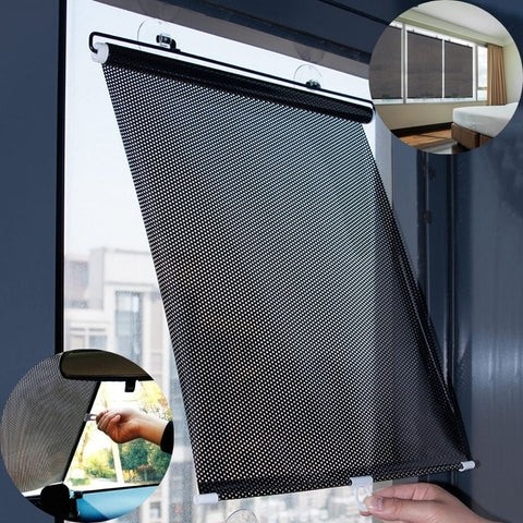 Parasolar Smart Tip Perdea, Universal, Pentru Casa Si Masina, Retractabil