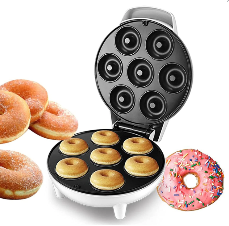 Aparat electric pentru 7 gogosi inelus, Donut Maker