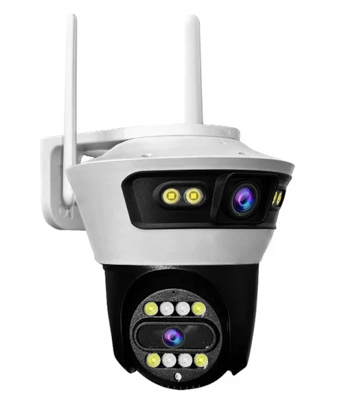 Camera Smart, Conexiune Wifi, 2 Lentile, Vizualizare Live In Aplicatie, Interior/Exterior