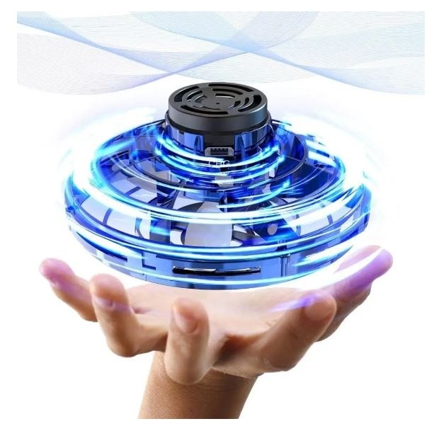 Mini drona Flynova, flying spinner cu lumina led