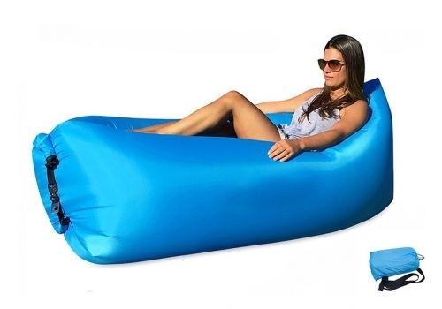 Saltea gonflabila fara pompa cu umflare impotriva vantului