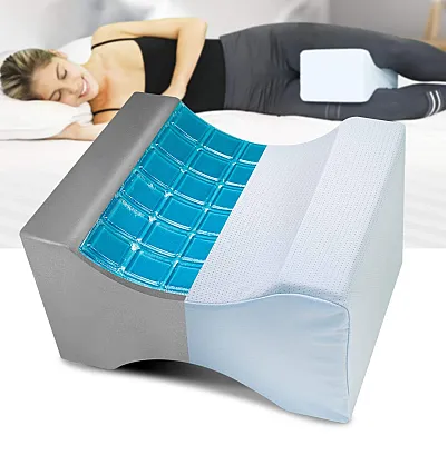 Perna ortopedica pentru picioare, din spuma cu memorie si gel rece