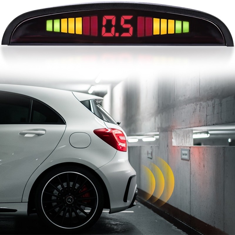 Senzori Parcare, cu display LED, 4 senzori, GeniusPark
