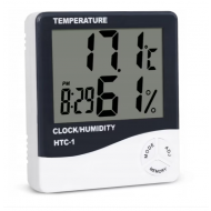 Ceas cu termometru si higrometru HTC-1 afisaj LCD