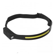 Lanterna frontala cu LED si COB LED 110lm si 380lm, acumulator 3.7V 1200mAh incorporat