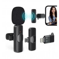 Microfon wireless K8 tip lavaliera, conector USB tip C sau iPhone