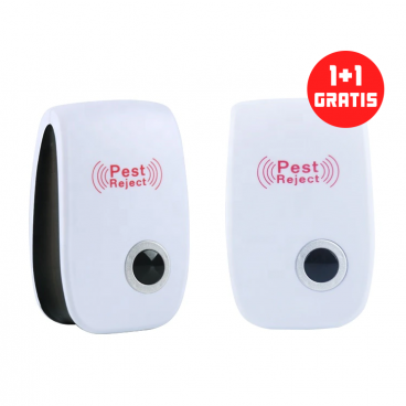 1 + 1! Aparat cu ultrasunete Pest Repeller - Anti Rozatoare, Soareci, Insecte, Gandaci, Paianjeni, Purici etc